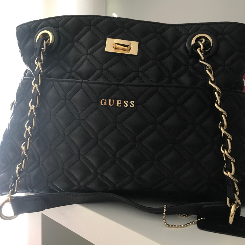 GUESS leather quilted bag. Great condition.